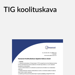 Tig koolituskava